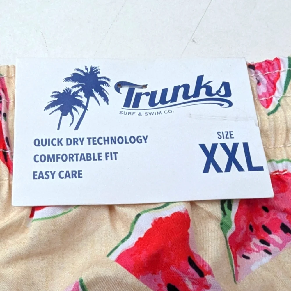 Trunks Surf & Swim Co Sano Short Printed Watermelon Graphic Size XXL NWT